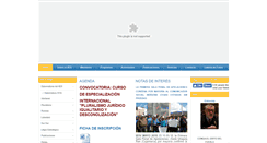 Desktop Screenshot of derechoysociedad.org